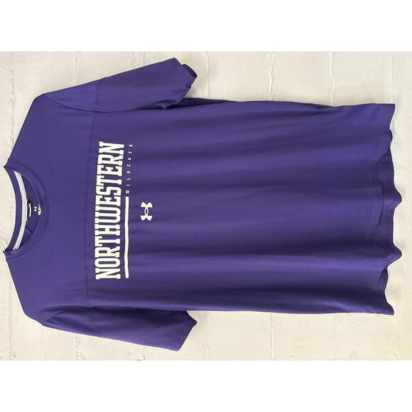 Under Armour Northwestern Wildcats purple stretch t-shirt M - Picture 1 of 7